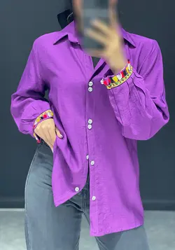 شومیز آستین هندی  کد 311011