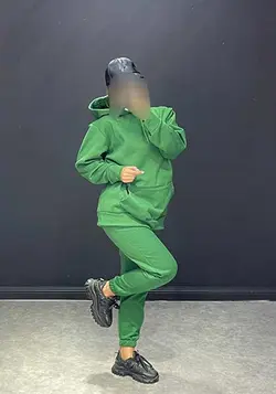 ست هودی+شلوار رنگی SL کد 144004