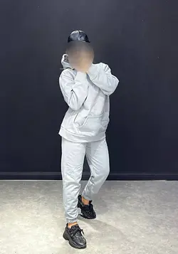 ست هودی+شلوار رنگی SL کد 144004