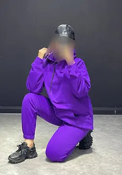 ست هودی+شلوار رنگی SL کد 144004