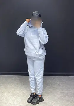 ست هودی+شلوار رنگی SL کد 144004