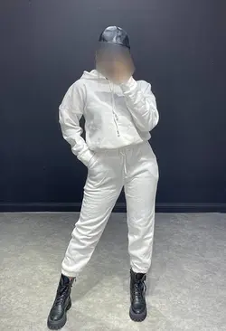 ست هودی کراپ+شلوار  کد 111006