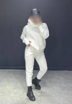 ست هودی+شلوار فینگردار LK کد 111008