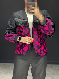 ست کت و شلوار گلیمی ریشدارST کد۶۴۴۰۰۴