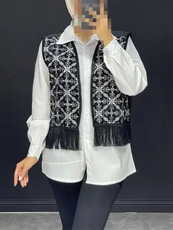 ست دو تیکه شومیز و وست گلیمیTB کد ۳۱۱۰۶۶