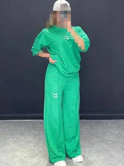 ست دونایک{آستین کوتاه} کد 33003