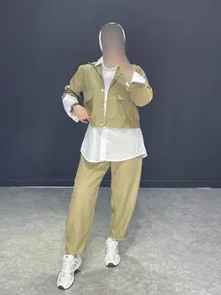 ست سه تیکه کتانST کد  ۶۲۲۰۰۵