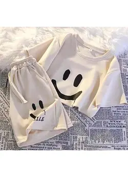 ست تی شرت شلوارکsmile کد ۱۸۸۰17