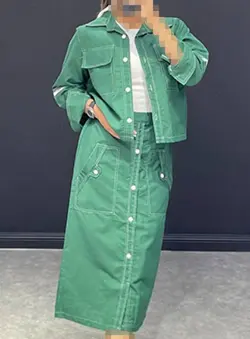 ست کت+دامن LV کد 303004