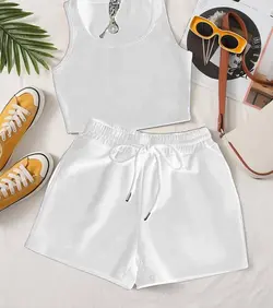 ست تاپ و شلوارک رنگی کد ۱۸۸۰۷۸