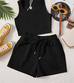 ست تاپ و شلوارک رنگی کد ۱۸۸۰۷۸