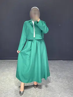 ست کت+دامن مازراتی یقه انگلیسی کد ۶۳۳۰۰۸