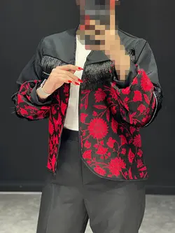 ست کت و شلوار گلیمی ریشدارST کد۶۴۴۰۰۴