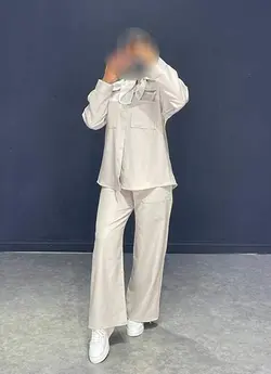 ست شومیز+شلوار بگNE کد ۶۴۴۰۱۰