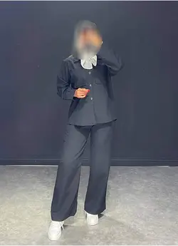 ست شومیز+شلوار بگNE کد ۶۴۴۰۱۰