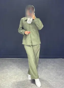 ست شومیز+شلوار بگNE کد ۶۴۴۰۱۰