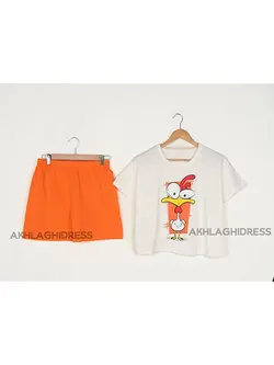 ست تی شرت +شلوارک bird کد ۱۸۸۰۶۵