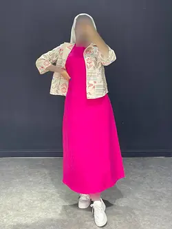 ست سارافون+کت کراپ کوک‌ دوزیBJ کد ۱۰۱۰۳۶