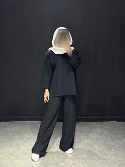 ست جلو بسته ابروبادی ژاکاردTB کد ۳۱۱۰۷۷