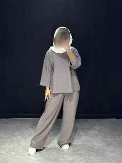 ست جلو بسته ابروبادی ژاکاردTB کد ۳۱۱۰۷۷