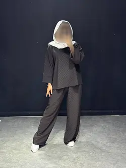 ست جلو بسته ابروبادی ژاکاردTB کد ۳۱۱۰۷۷