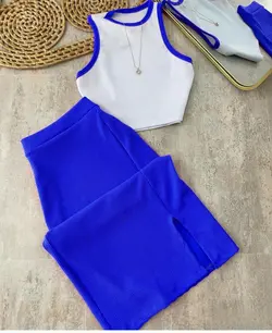 ست کراپ+دامن بلند فانریپ کد۳۳۰۱۹