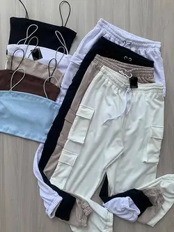 ست کراپ تاپ+کارگو کد ۳۳۰۱۹