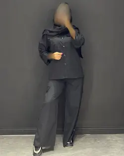 ست شومیز+شلوار سه دکمهNE  کد ۱۲۲۰۰۶