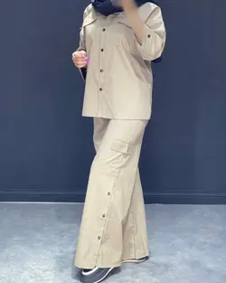 ست شومیز+شلوار سه دکمهNE  کد ۱۲۲۰۰۶