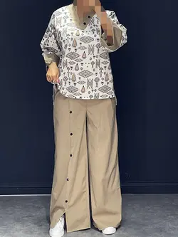 ست لینن چاپی دکمه دارNE کد ۱۲۲۰۰۴