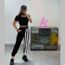 ست شلوار خط دار 12028