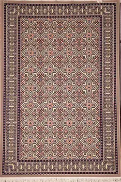 گلیم کد J01 زمینه رنگ موشی