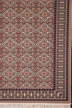 گلیم کد J01 زمینه رنگ موشی