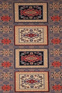 گلیم کد J06 زمینه رنگ موشی