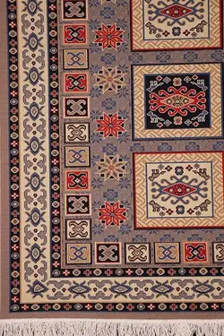 گلیم کد J06 زمینه رنگ موشی