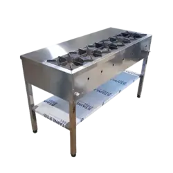 اجاق گاز صنعتی 5 شعله خطی | اجاق کته پز 5 شعله | شرایط فروش ویژه | تولید البرز تجهیز |