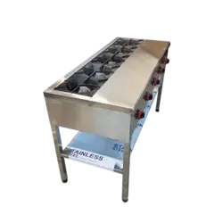 اجاق گاز صنعتی 5 شعله خطی | اجاق کته پز 5 شعله | شرایط فروش ویژه | تولید البرز تجهیز |