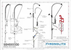 شیر شاور صنعتی مونولیت ایتالیا MONOLITH