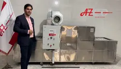 ماشین ظرفشویی صنعتی 2500 بشقاب ریلی خشک کن دار البرز AZC2000