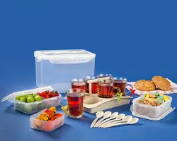 سرویس چای و صبحانه خوری مسافرتی 6 نفره لیمون | الوصبا