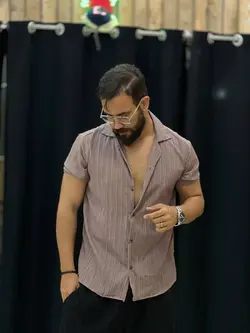 پیراهن کراش قهوه ای