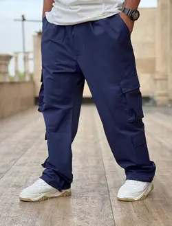 شلوار کارگو سرمه ای
