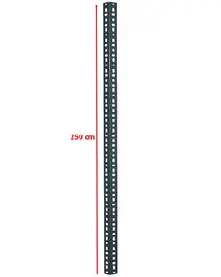 نبشی پیچ و مهره ای 2.5 متری طوسی