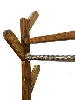 رگال چوبی بغل رخت آویز