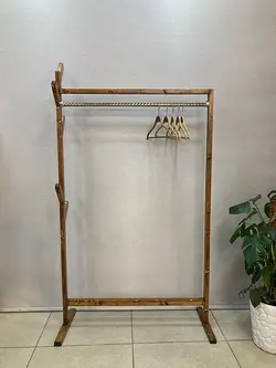 رگال چوبی بغل رخت آویز