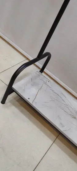 رگال ساده کف MDF فلزی مشکی AB3