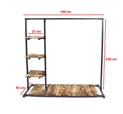رگال بغل سه طبقه کف چوب