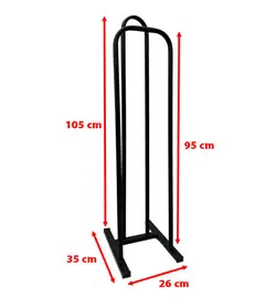 چوبکار جمع کن (هلالی) فلزی مشکی 105 سانتیمتری