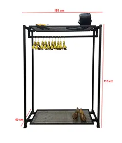 رگال لباس فلزی کف توری رو توری مشکی C12