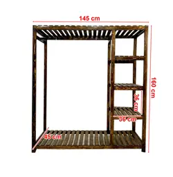 رگال لباس چوبی طبقه دار